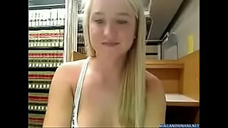 masterbating in library on webcam