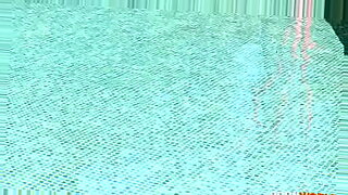 ffm in swimming pool with blindfold