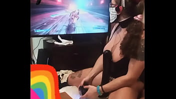 two beautiful girls and two man playing game and then one girl sex