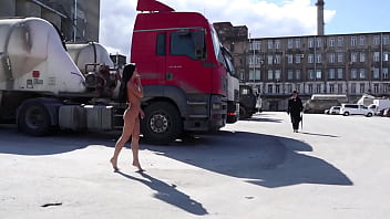 nude on public beach