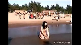 brunette fucking at beach
