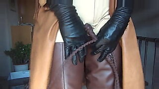 leather boots and strapon