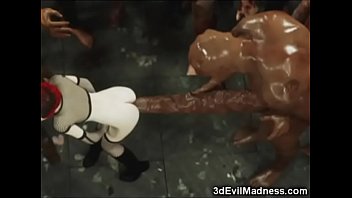 white slut gets used hard by a group of bbc