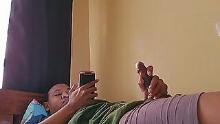 black stepsis caught bro jerking off then blackmail him to fuck