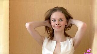 malorie is a blonde teen with small tits who milks her man s cock