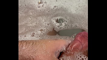 a boy in bath tub blowing a old lady fuck