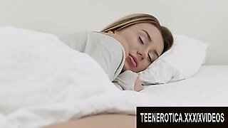 teen brunette cutie does anal on her massage