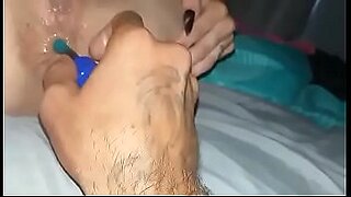 girl begs in pain for her first ass finger